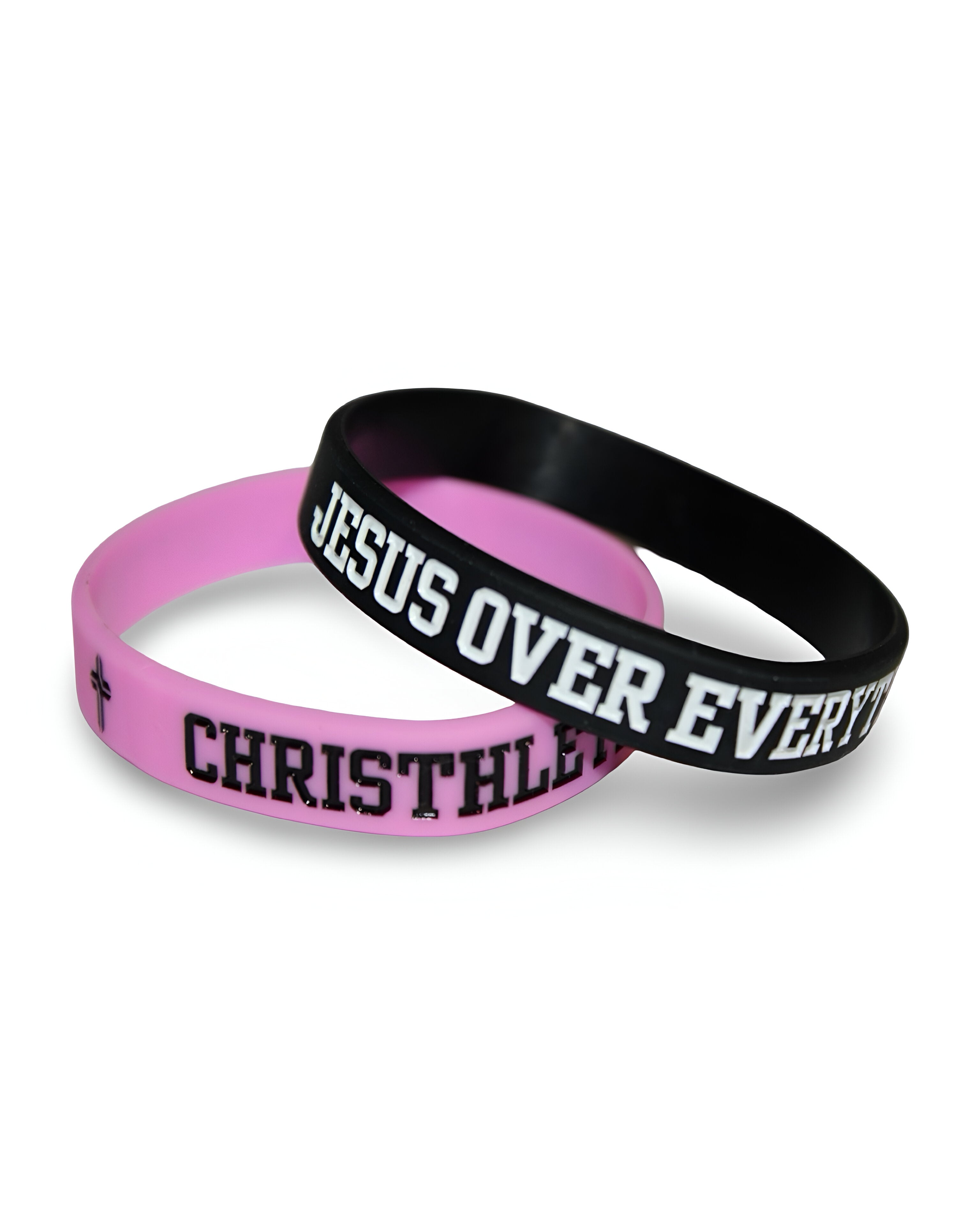 Jesus Over Everything Silicon Wristbands 2-Pack