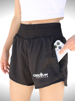 Collection of Women’s High Waist Running Shorts in a gallery layout