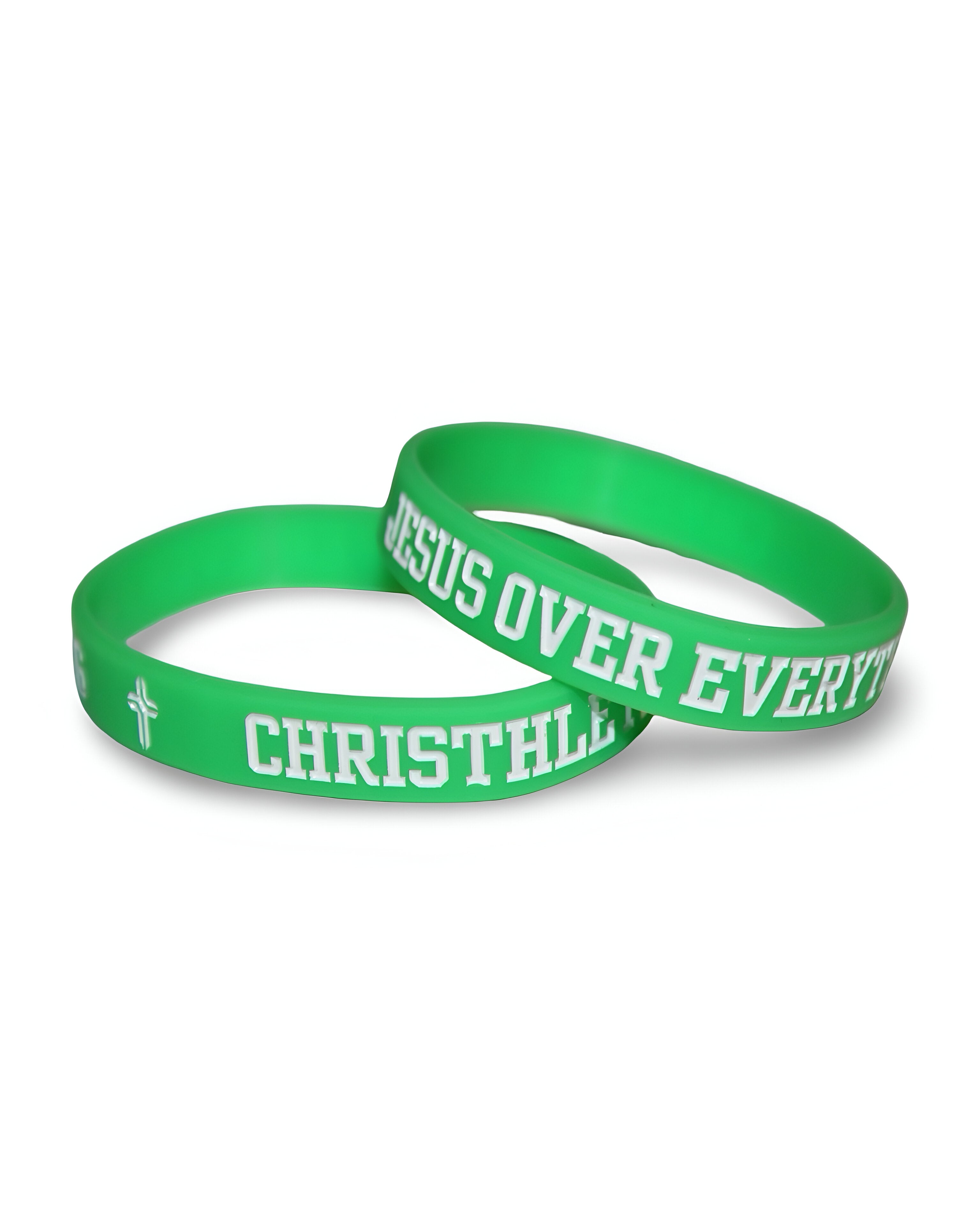 Jesus Over Everything Silicon Wristbands 2-Pack