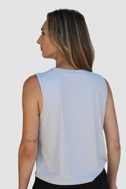 Collection of Women’s Performance Tank “Gray” in a gallery layout