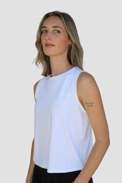 Collection of Women’s Performance Tank “White” in a gallery layout