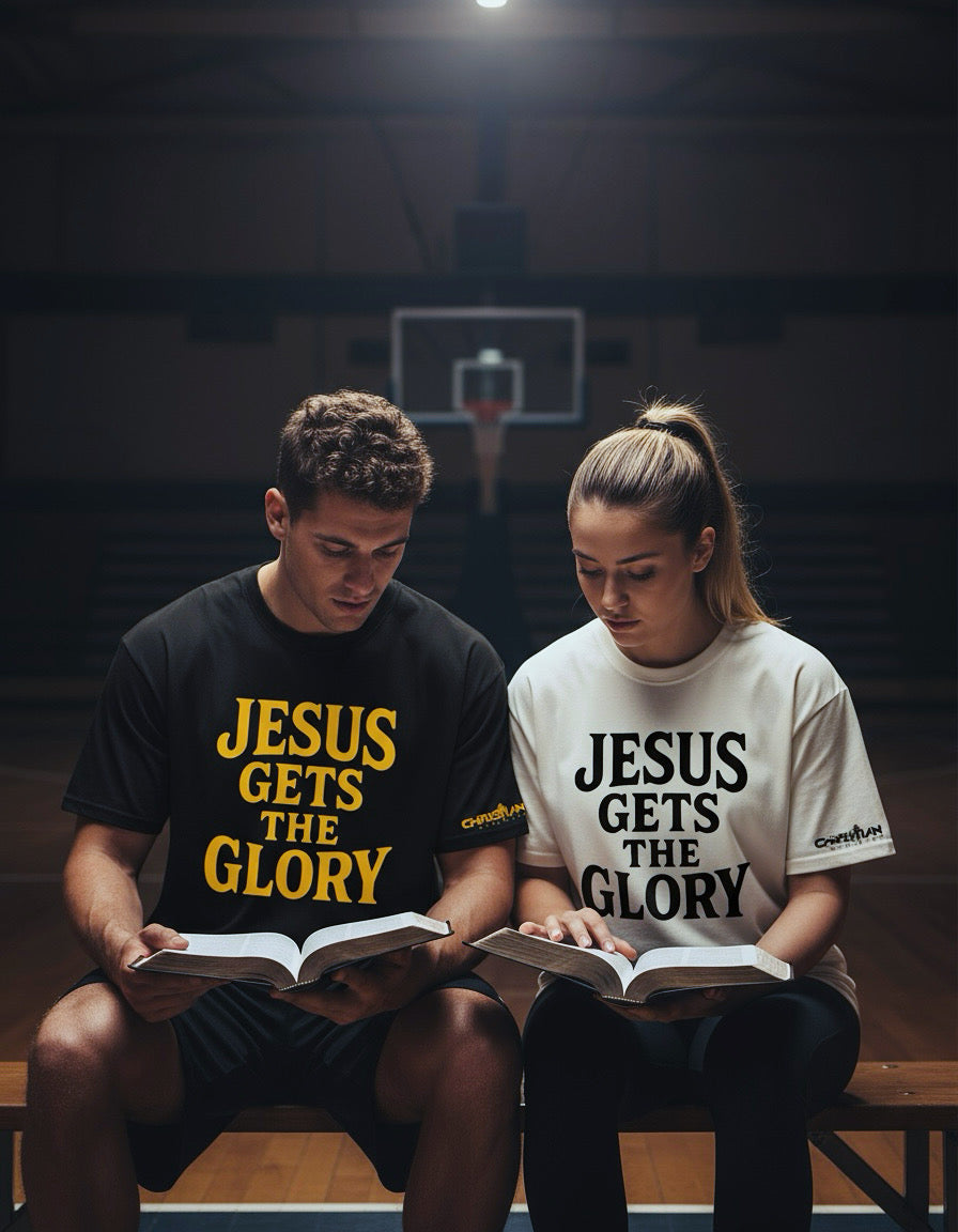 Image of Jesus Gets The Glory Tee Black (Made for the bold in Christ)