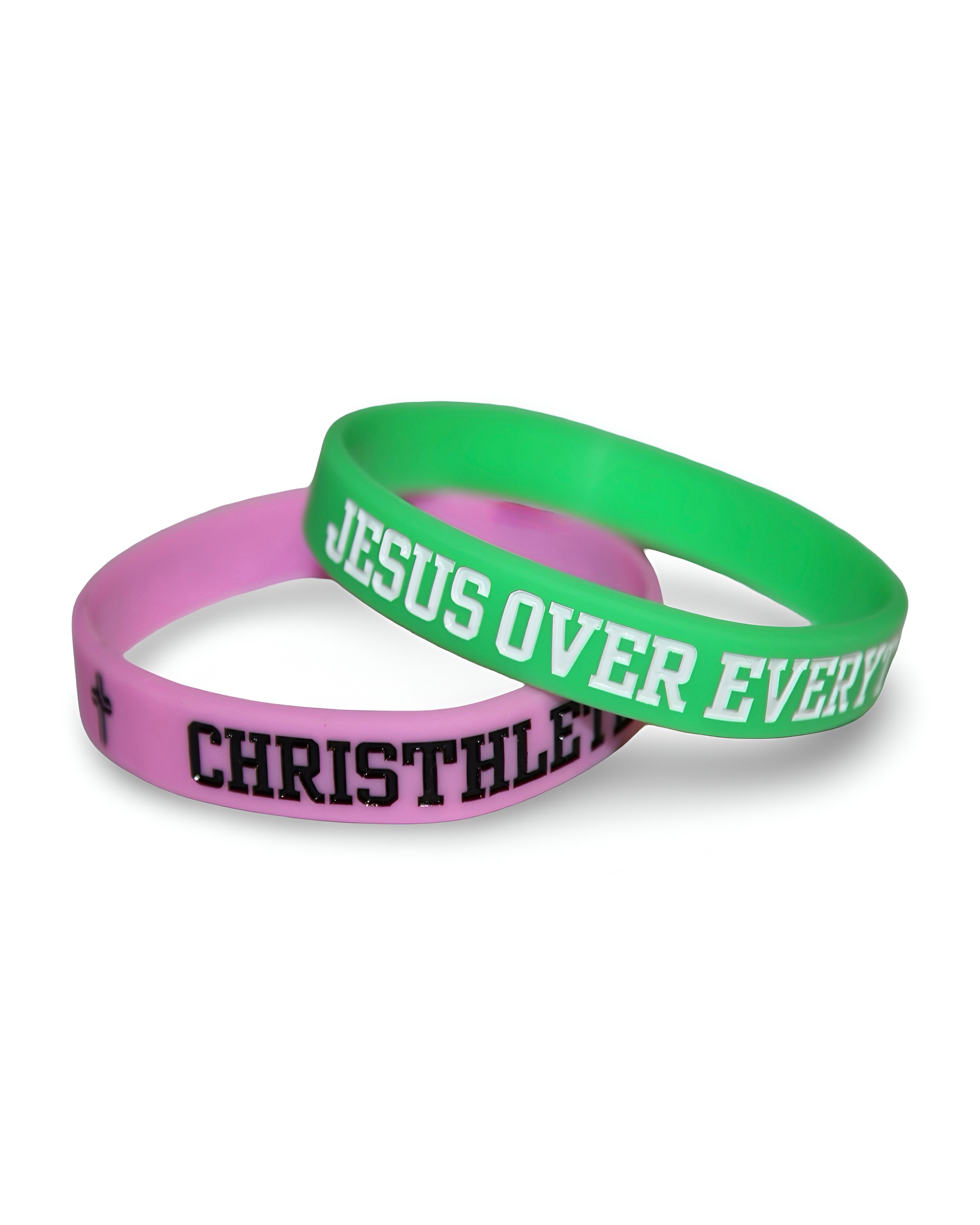 Image of Jesus Over Everything Silicon Wristbands 2-Pack