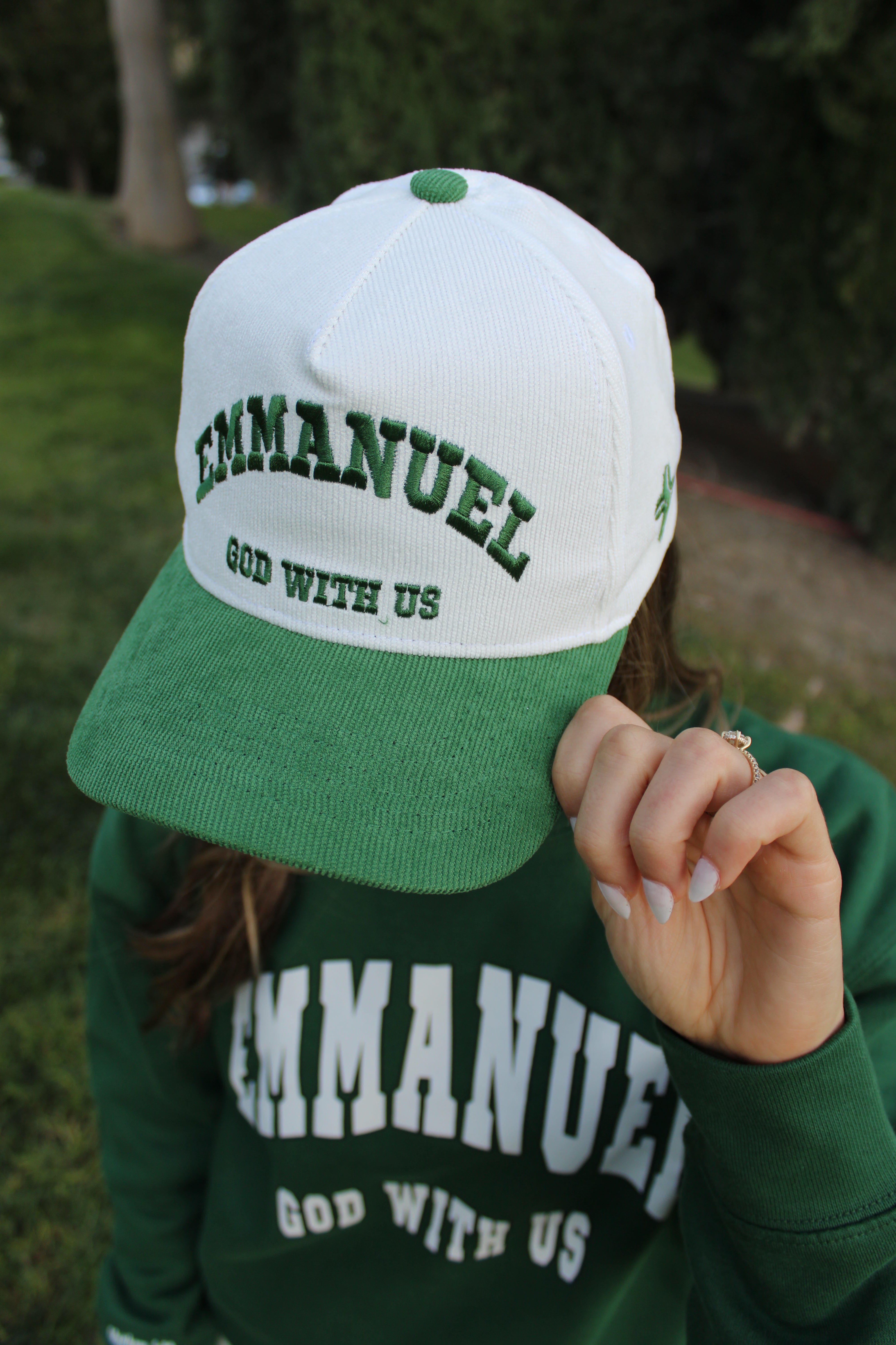Emmanuel God With Us Hat ‘Corduroy’