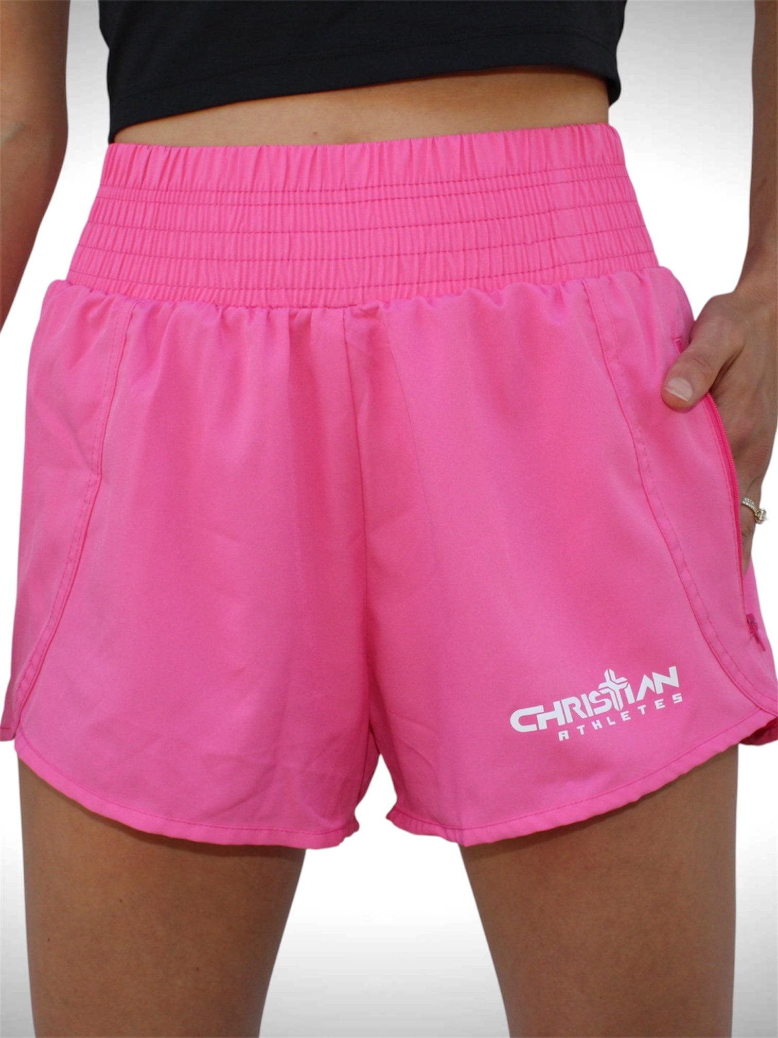 Collection of Women’s High Waist Running Shorts in a gallery layout