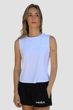 Collection of Women’s Performance Tank “White” in a gallery layout
