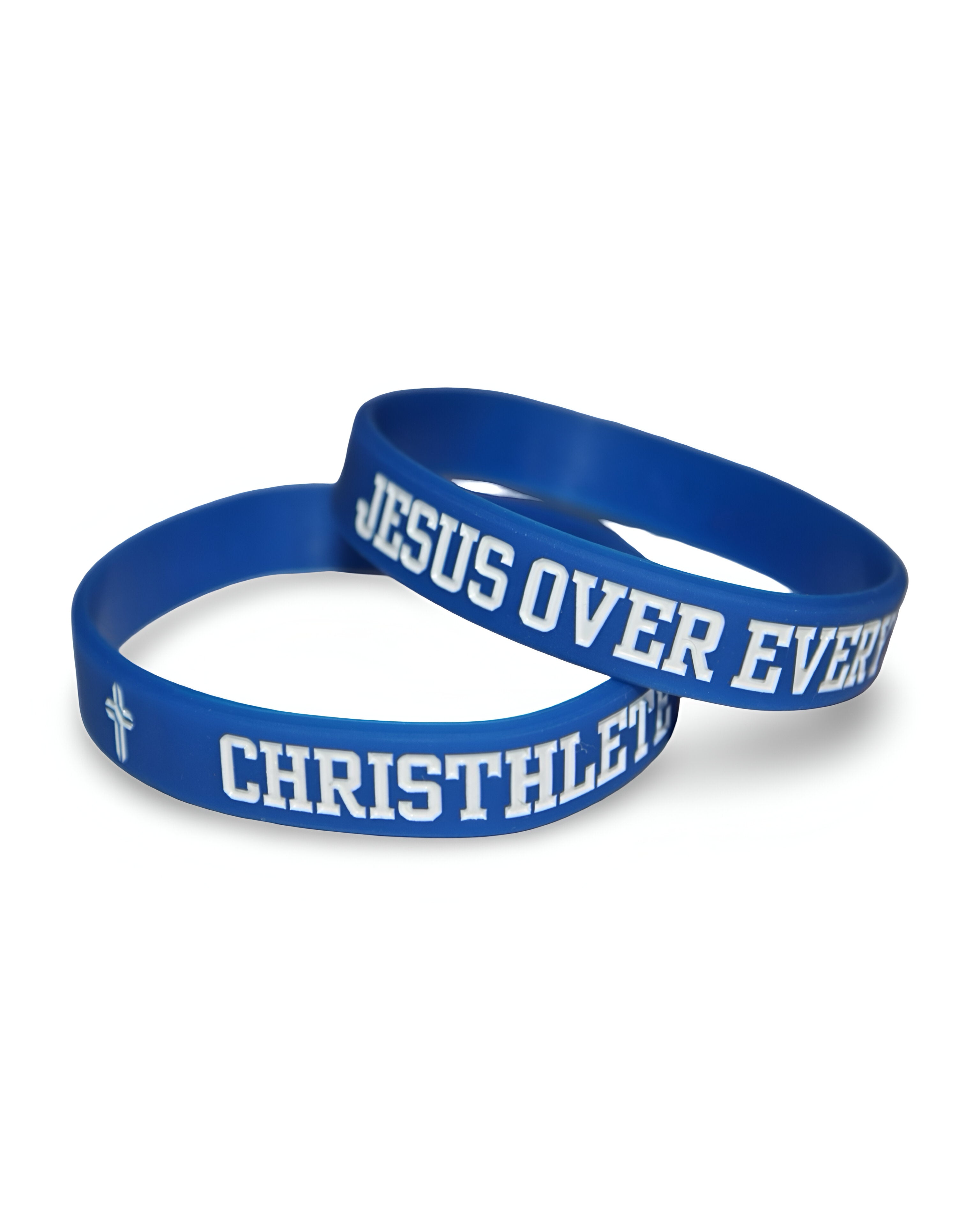 Image of Jesus Over Everything Silicon Wristbands 2-Pack