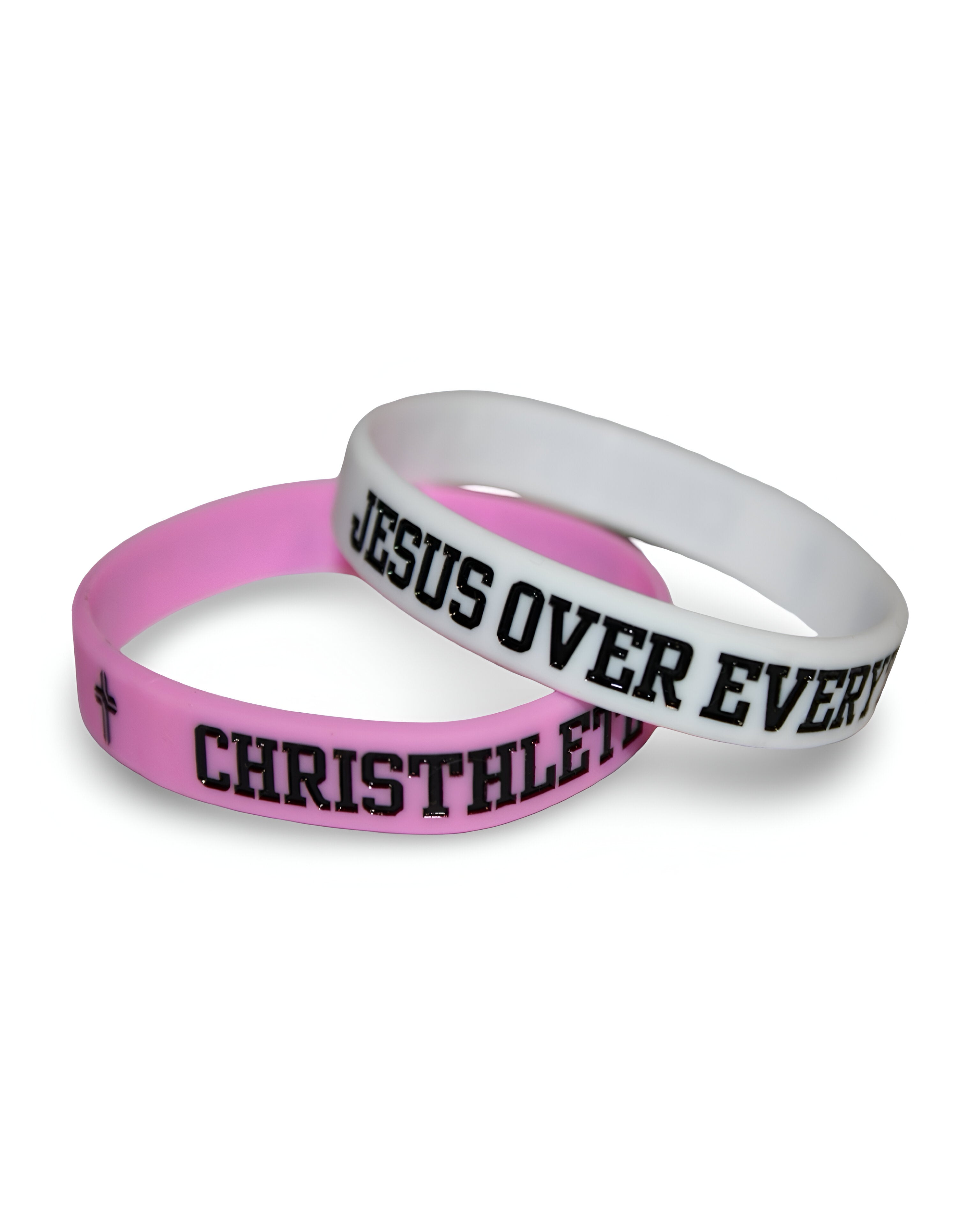 Jesus Over Everything Silicon Wristbands 2-Pack