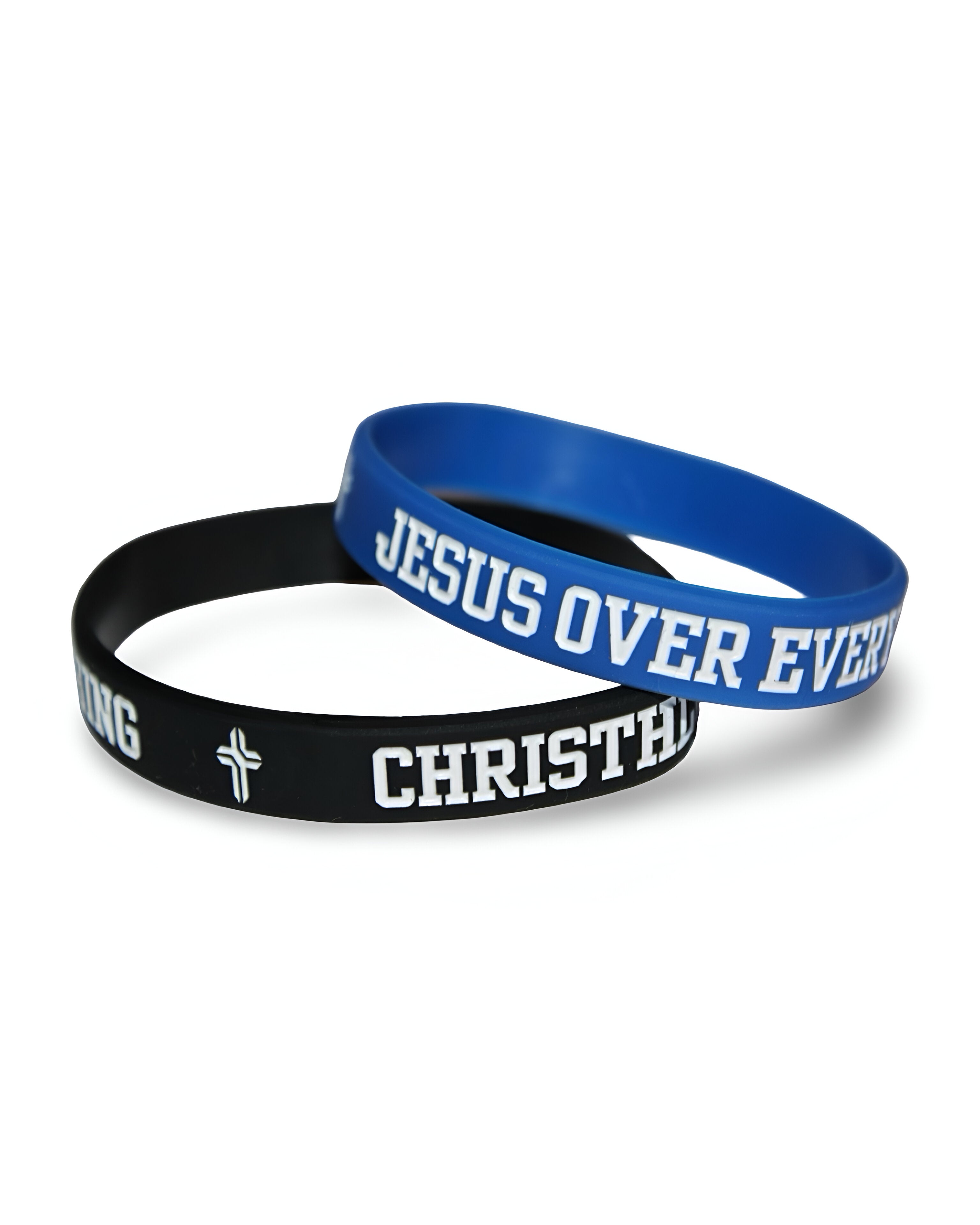 Jesus Over Everything Silicon Wristbands 2-Pack