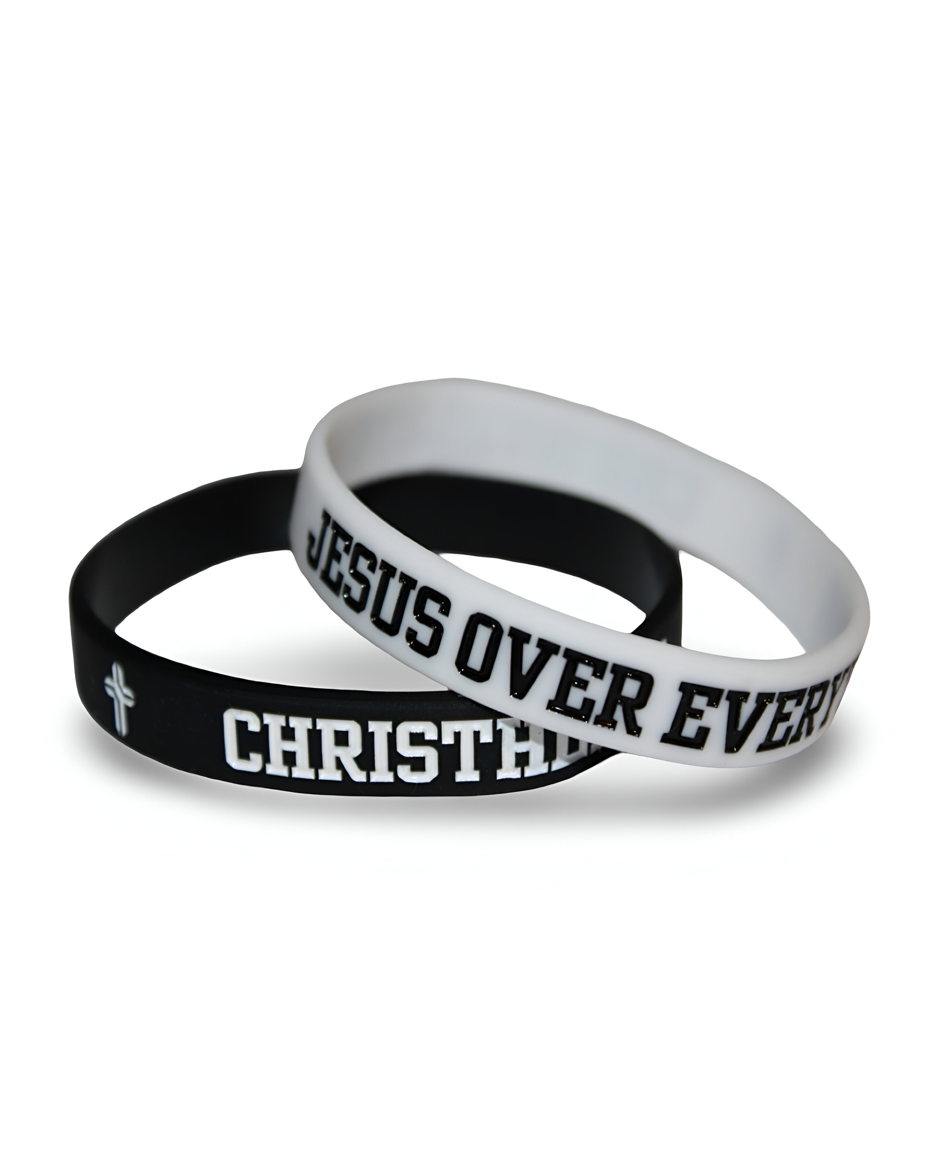 Jesus Over Everything Silicon Wristbands 2-Pack