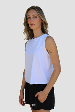 Collection of Women’s Performance Tank “White” in a gallery layout