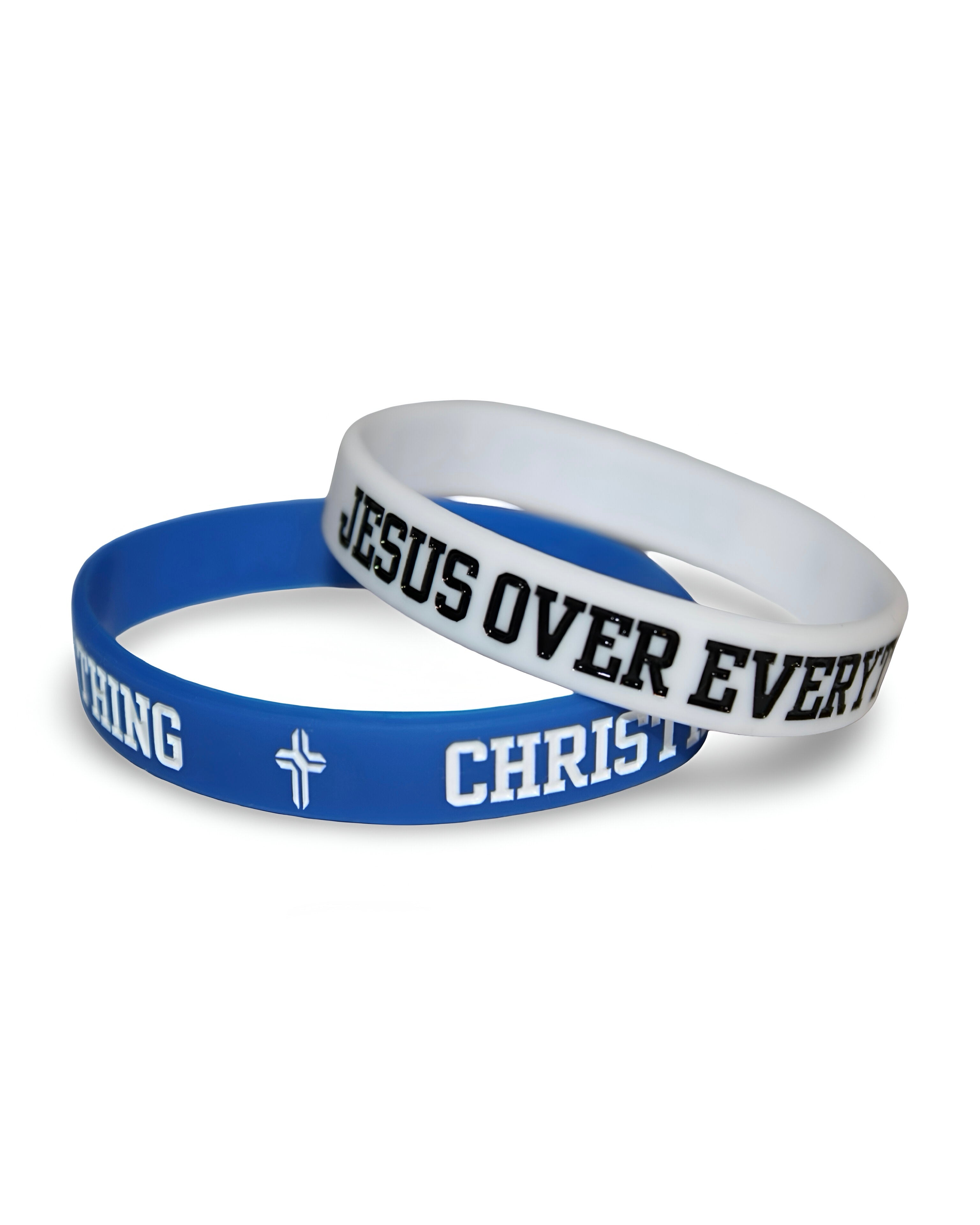 Jesus Over Everything Silicon Wristbands 2-Pack
