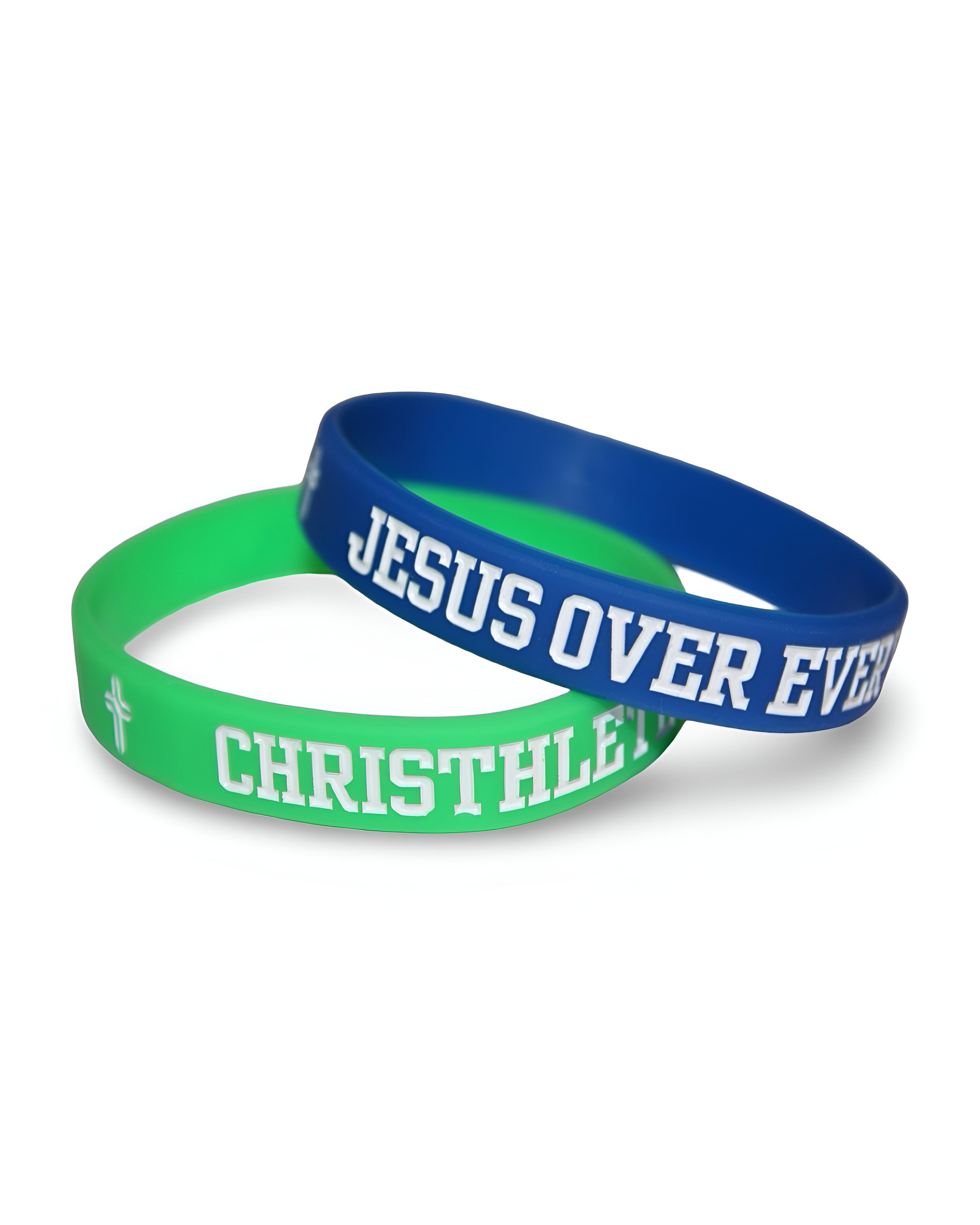 Jesus Over Everything Silicon Wristbands 2-Pack