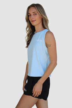 Collection of Women’s Performance Tank “Sky Blue” in a gallery layout