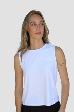 Collection of Women’s Performance Tank “White” in a gallery layout