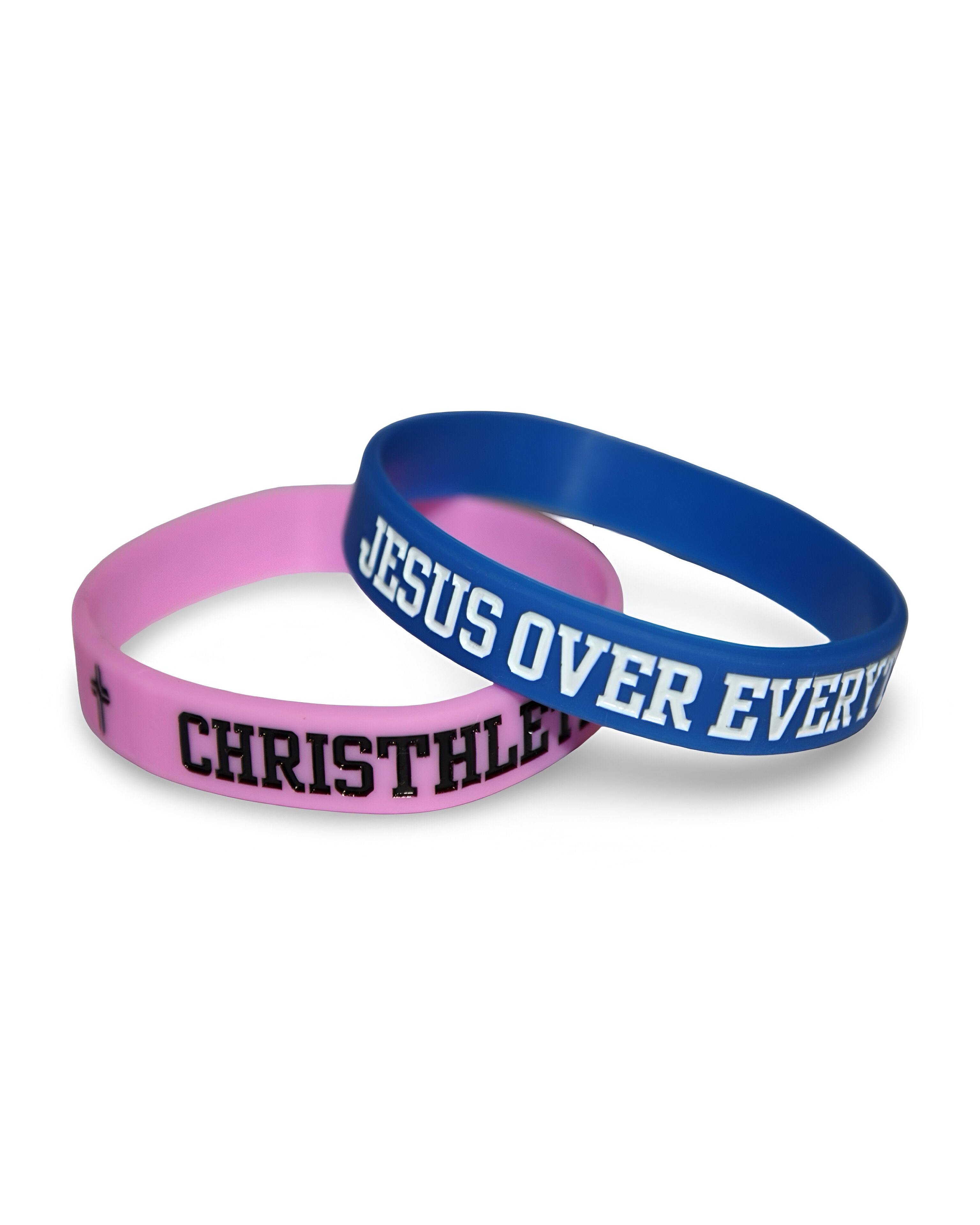 Jesus Over Everything Silicon Wristbands 2-Pack