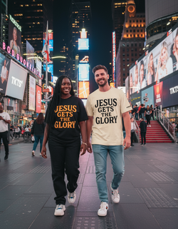 Collection of Jesus Gets The Glory Tee Black (Made for the bold in Christ) in a gallery layout