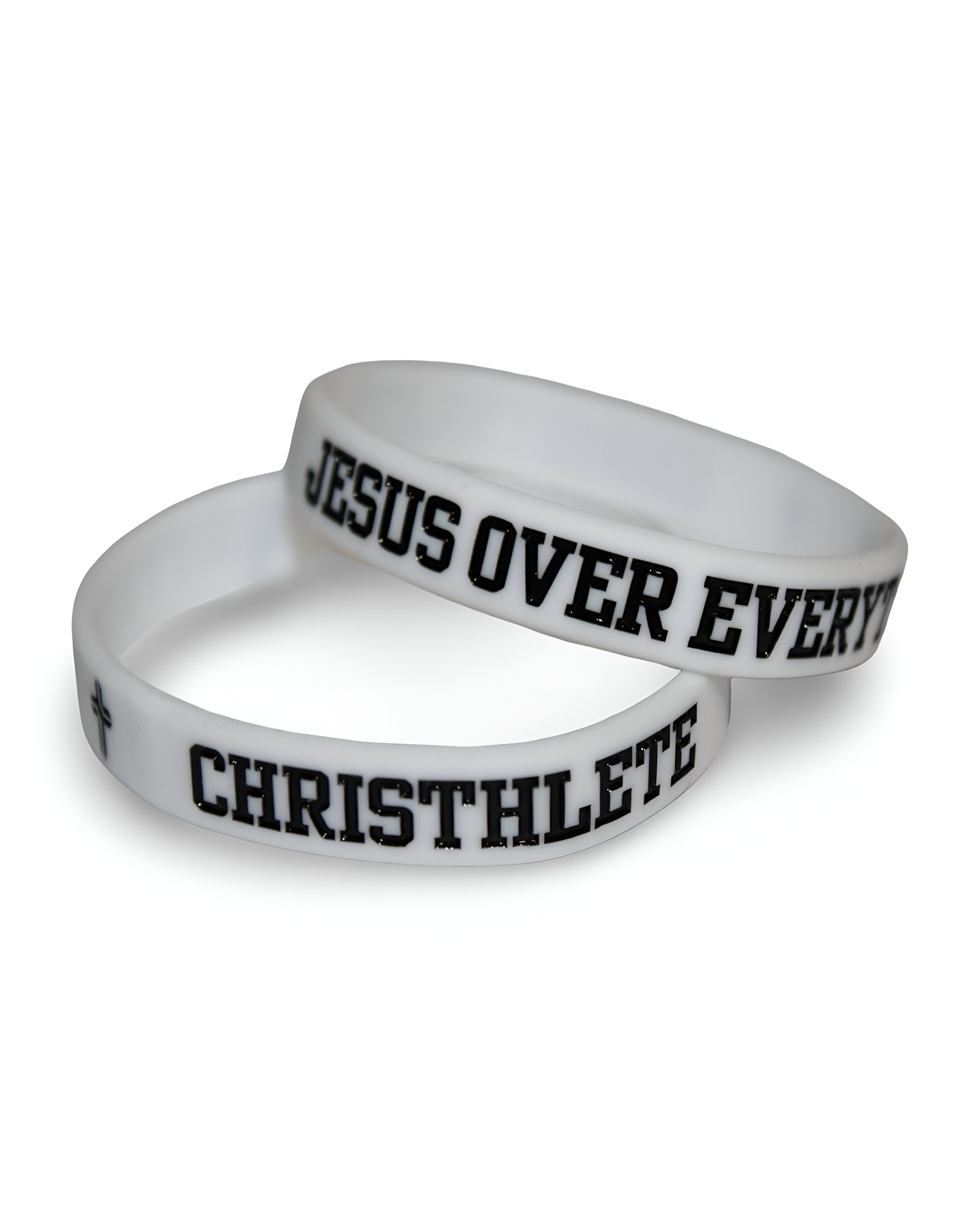 Jesus Over Everything Silicon Wristbands 2-Pack