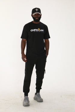 Collection of Christian Athletes Logo T-shirt Black in a gallery layout