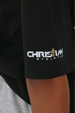 Collection of ‘Jesus Gets The Glory’ Oversize T-Shirt Black in a gallery layout
