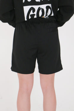 Collection of Women's Mesh Shorts Black in a gallery layout
