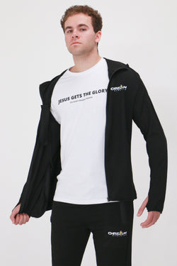 Collection of Men's Black Performance Jacket in a gallery layout