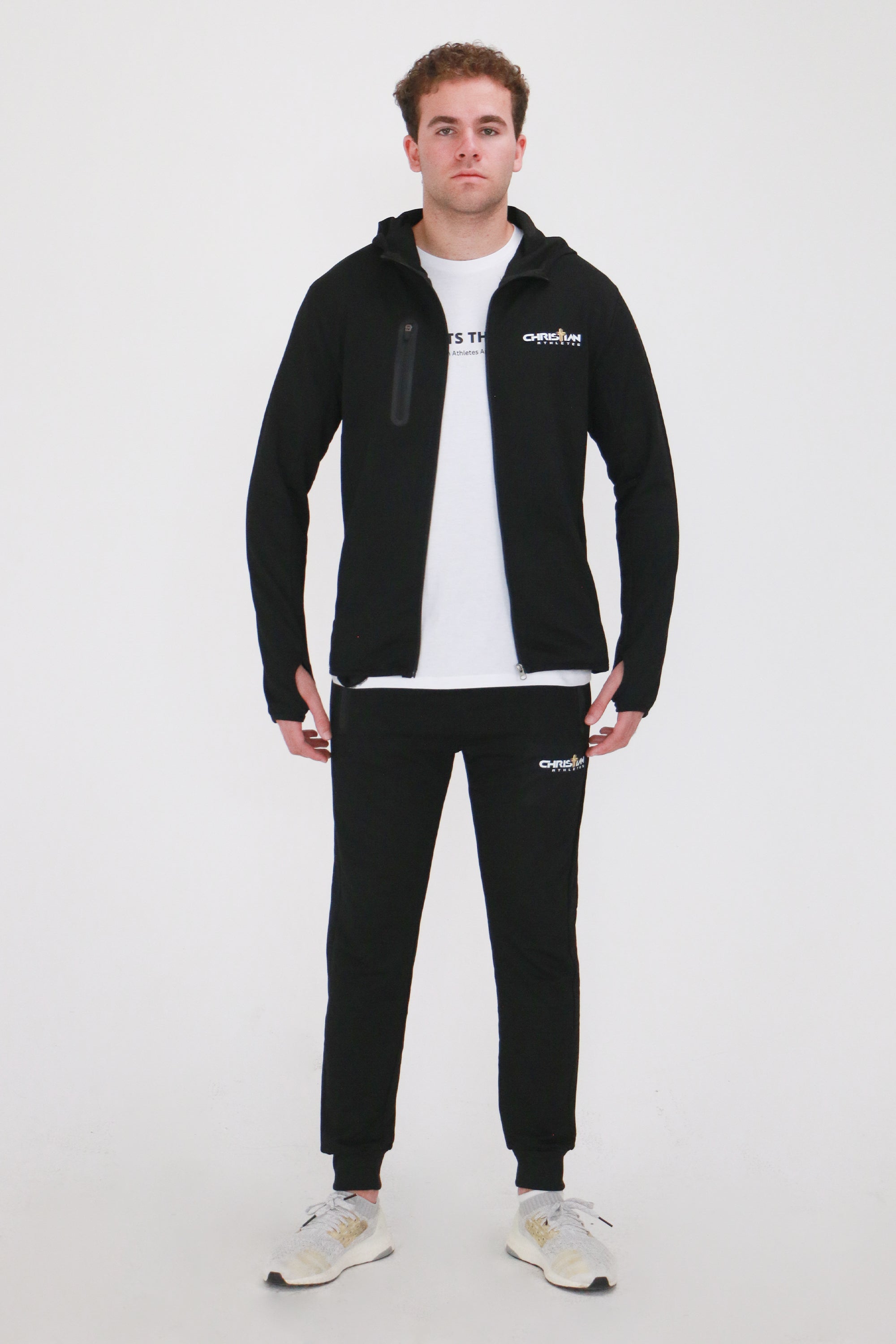 Collection of Men's Black Performance Jacket in a gallery layout