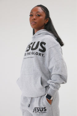 Collection of ‘Jesus Gets The Glory’ Hoodie and Sweatpants Matching Set in a gallery layout