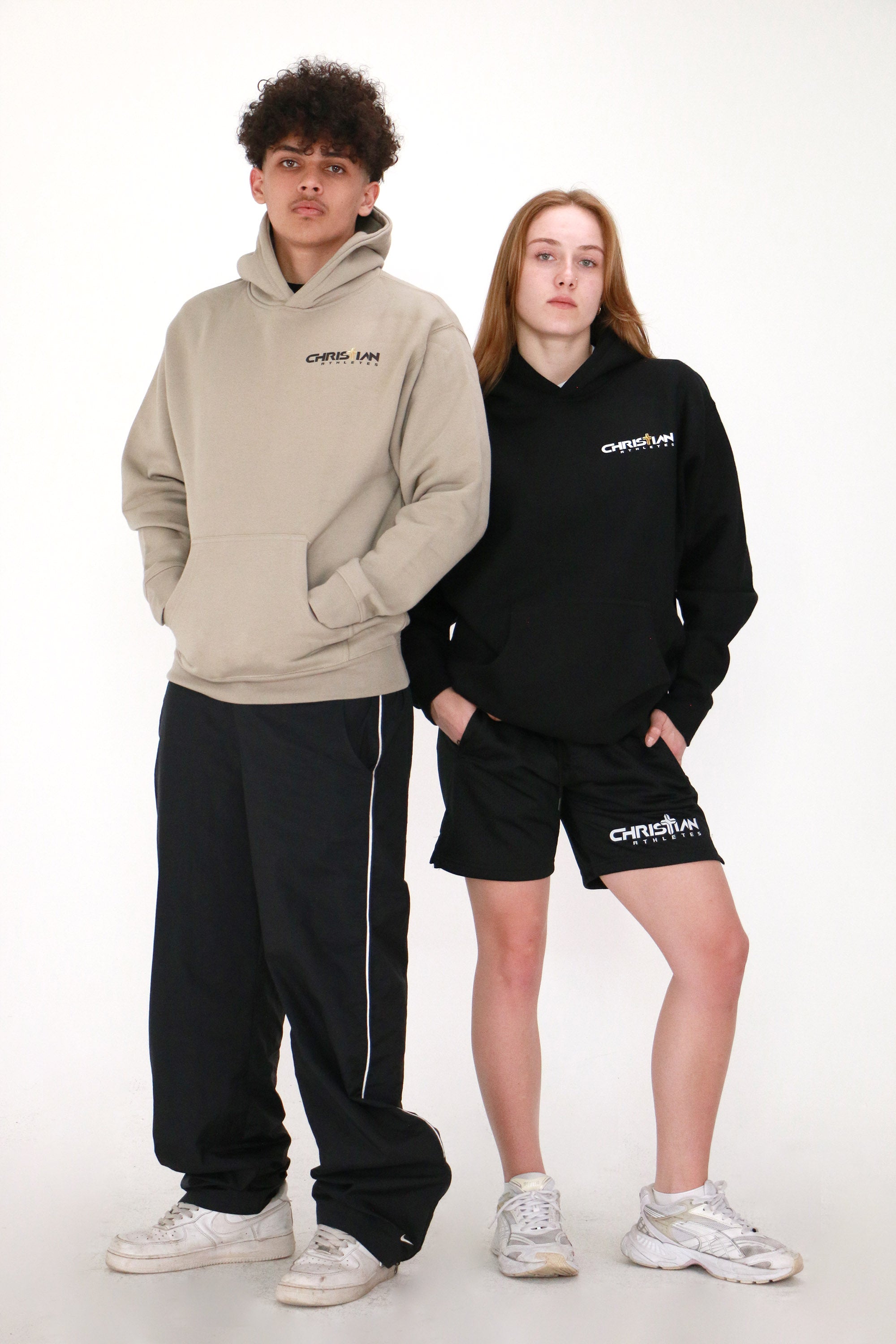Image of Just Here To Give God Glory Oversized Hoodie Black