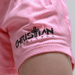 Collection of Women's Mesh Shorts Pink in a gallery layout